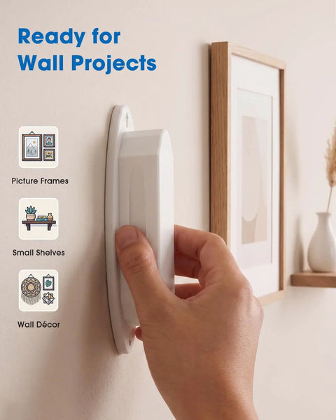 Badass Magnetic Stud Finder For Drywall, Battery Free Screw And Nail Detector With Three Super Strong N35 Magnets, No Sweat Wall Locator For Hanging Pictures And Shelves Slick Home DIY Game Changer Tool