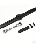 Chrome Finish Gear Shift Linkage For Harley Electra Glide Street Glide Road Glide Touring Cruisers Compatible 1980 To 2018 Rust Resistant With Upgraded Threading Fits FLHTC Softail Deluxe And More, black with hardware