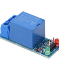 One Channel 5V Relay Module With Optocoupler Isolation ABS Relay Board For PLC Industrial Automation And Smart Home Plug And Play Set Of 5 Pro Grade Durable Electronic Components, blue ABS relay board with LEDs