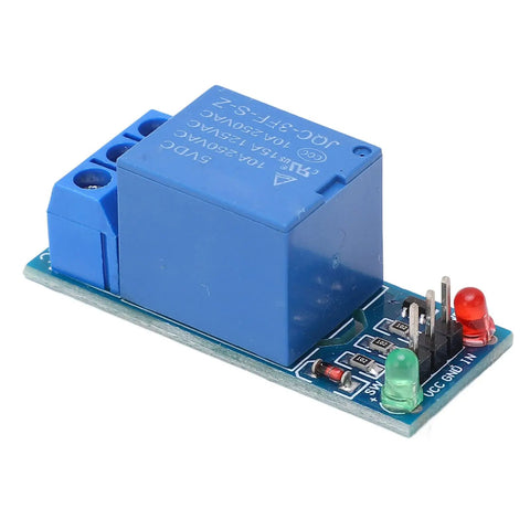 One Channel 5V Relay Module With Optocoupler Isolation ABS Relay Board For PLC Industrial Automation And Smart Home Plug And Play Set Of 5 Pro Grade Durable Electronic Components, blue ABS relay board with LEDs
