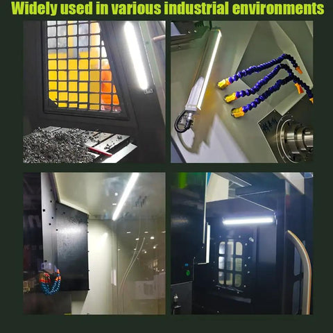 40W LED Tool Light With Adjustable Bracket For Lathe, Workbench, Sewing Machine And More Pro Grade Waterproof Shop Lighting installed