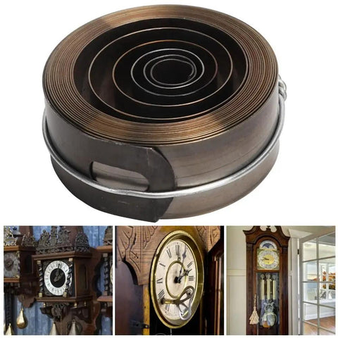Copper Main Watch Spring Replacement Part For Do It Yourself Pros And Watchmakers, Durable 1.93 Inch Clock Spring in coil form