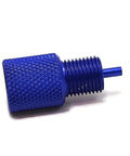 Pro Shop Grade Brake Proportioning Valve Bleeder Tool For Disc And Drum Trucks Quick Cutoff Lock Adapter Pv2 Pv4 Compatible in blue aluminum alloy.