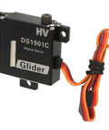 Killer High Speed Rc Servo Motor With A Hella Quick Point One Second Response And Rock Solid Six Kg Cm Torque For RC Helicopters Fixed Wing Aircraft And DIY Robot Projects, digital servo, 30x10mm, black housing.