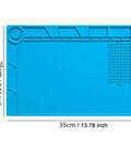 Magnetic Silicone Repair Mat For Soldering And Electronics Workbench, Great For Phones Watches Computers And More, Heat Resistant