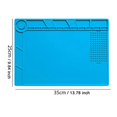 Magnetic Silicone Repair Mat For Soldering And Electronics Workbench, Great For Phones Watches Computers And More, Heat Resistant