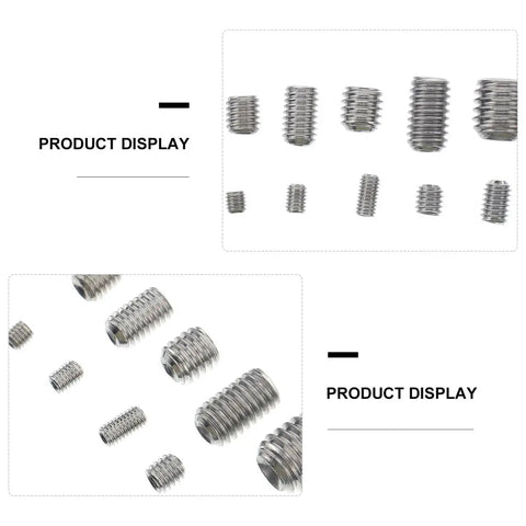 Tough Stuff 300pcs Stainless Steel Allen Head Socket Screw Set Assembly Kit Tools Featuring Oval Cup Point Internal Drive Fasteners For Pro Mechanics And Industrial Jobs Solid Heavy Duty Gear Really Kick Ass Deal For Your Next Gig, assorted stainless steel socket screws
