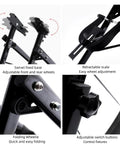 Foldable Bike Wheel Truing Stand For 16 To 29 Inch Wheels, Lightweight Aluminum Alloy Rim Maintenance Tool with scale and switches