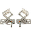 Heavy Duty Soft Close Tip Out Tray Hinges With Smooth Damping Action For Kitchen Sink Cabinets in rust-resistant cold rolled steel.