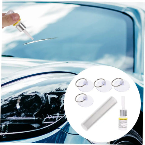 Windshield Crack Repair Kit For Cars Portable Glass Repair For Laminated Windshields Chips And Small Cracks Quick DIY