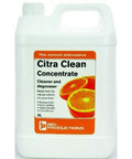 Lemon Scent Citrus Multi Surface Cleaner Bulk Pack 4x1 Gallon Jugs Powerful Home And Auto Cleaning Solution Label with Orange Slices