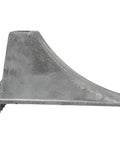 Side view of Beefy Aluminum Wheel Chock With Rugged Teeth For Extra Grip And Stability Steep Slope Design 55000 Lb Capacity Heavy Duty