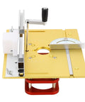 Heavy Duty Router Lift Base Kit With Tough Metal Insert Plate Fitting 64 To 66 Millimeter Motors with height adjustment features.