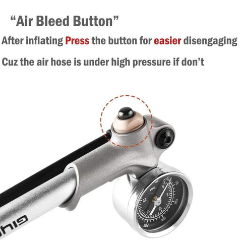 Handheld High Pressure Shock Pump For MTB Fork And Rear Suspension Up To 300 PSI Beast Of A Pump Schrader Valve Compatible
