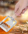 Sturdy Stainless Honeycomb Uncapper Fork With Wooden Handle For Beekeeping Pro Grade Heavy Duty Uncapping Tool easy grip in use