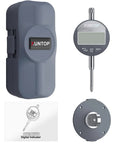 Digital Dial Indicator 1 Inch 0.0005 Inch Resolution LCD Display With Rear Cover Inch Metric Conversion Gauge shown with kit
