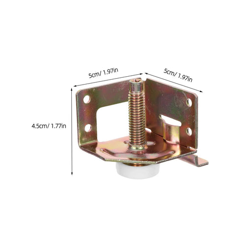 No Wobble Adjustable Furniture Leveling Feet Set For Workbenches And Shelves 4 Pack Heavy Duty Cold Rolled Steel Easy Install Height Precision Golden Finish Stabilizes Uneven Floors And Extends Your Furniture Life, 5cm bracket