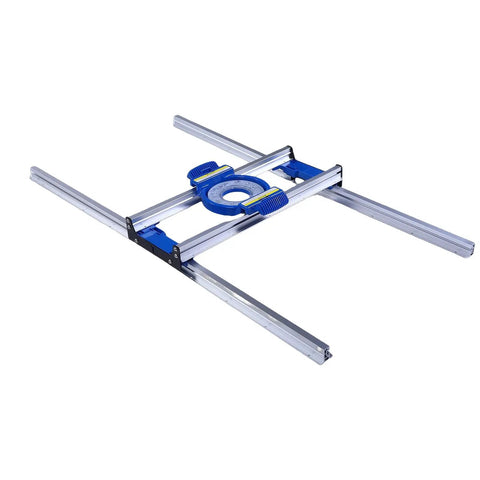 Router Sled Aluminum Alloy Planer Jig With Precise Guide Rail And Low Friction Slide; compact tool for precise woodwork.