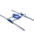 Router Sled For Woodworking With Precise Planing Aluminum Alloy Jig showing smooth guide rail and safety lock buckle.