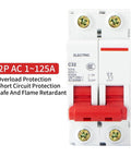 Heavy Duty Mini Circuit Breaker Serving Up Rock Solid Overload Tracking And Quick Short Circuit Shutoff Slick Din Rail Mount Design Top Shelf Electrical Safety Switch with red handles.