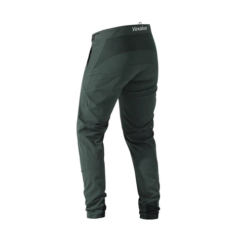 Rear view of Baggy Quick Dry Mountain Bike Pants For Men With Stretch Nylon Spandex, Lightweight Breathable BMX Riding Trousers, Size 34