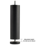 Single leg from 4 Pack 6 Inch Metal Cylinder Furniture Legs With M8 Screws Black Finish Durable Replacement Feet For Sofas Tables