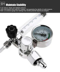 Heavy Duty Welding Pressure Regulator For Argon Gas Keeps Output Steady From 0 To 25 MPa Ideal For MIG And TIG Welds Close-up