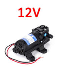 DP 521 Electric Diaphragm Water Pump 12 Volt 70 Psi High Pressure Compact Sprayer with lightweight black housing.