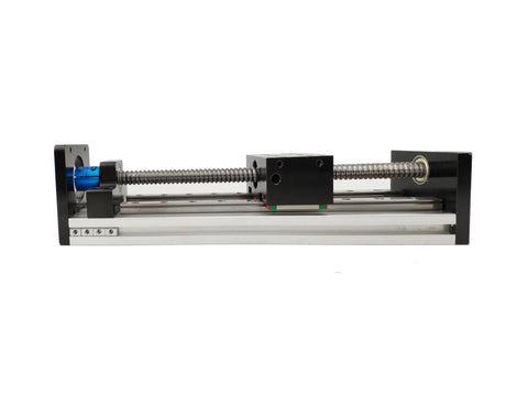 GX80 Sliding Cross Linear Guide With SFU1610 Ball Screw For X Y Z Axis Precision Motion Platform And Square Rail System, Heavy Duty Sliding Table For CNC Machines, Robotics, And Automation, 200mm 150mm And 100mm Options. visible linear guide with ball screw and square rail