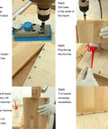 Step-by-step woodworking using Eight Piece Dowel Center Pin Set For Woodworking With 6mm 8mm 10mm And 12mm Hollow Drill Bit Markers