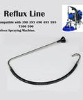 Slick Heavy Duty Reflux Hose Pair For Airless Paint Sprayer Rugged Aluminum Return Line replacement kit for models 390 395 490 595.