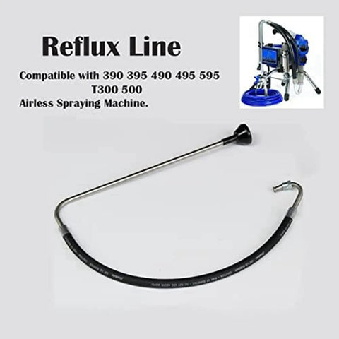 Slick Heavy Duty Reflux Hose Pair For Airless Paint Sprayer Rugged Aluminum Return Line replacement kit for models 390 395 490 595.