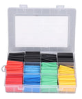 Top Notch Heat Shrink Tubing Kit With 530 Pieces Covering Every Size Needed For Electrical Insulation Wire Wrap Sleeves Perfect For Solder Joint Filament Repair And Secure Wire Connections Built From Durable Polyolefin That Swells Two To One Ratio To, assorted heat shrink tubes in organizer box