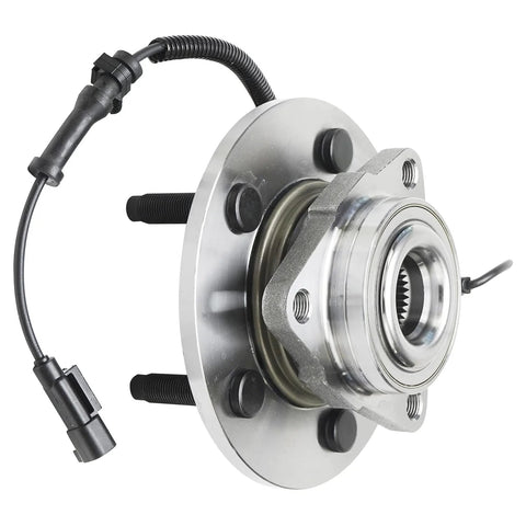 Front Wheel Bearing Hub Assembly For 2009 2010 2011 Dodge Ram 1500 Replacement Kit with 5 Lug 3 Bolt Triangular Flange ABS Sensor