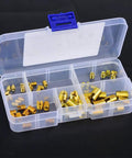 Carbon Steel Self Tapping Screw Thread Inserts Kit For Beefed Up Connections In Automotive And Rail Vehicle Applications 60 Pcs Vibration Resistant Fastening Upgrade in organizer case