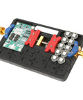 Dual Slot Steel PCB Holder For Soldering IC Chips And BGA Work with circuit boards secured for inspection