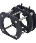 Built Tough 4 Jaw Router Lift System For Workbench Mount, featuring black aluminum body and stainless steel components.