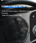 Compatible dashboard display for Premium Rear Abs Wheel Speed Sensor Pair For Awd Nissan Rogue And X Trail 2008-2013 Models
