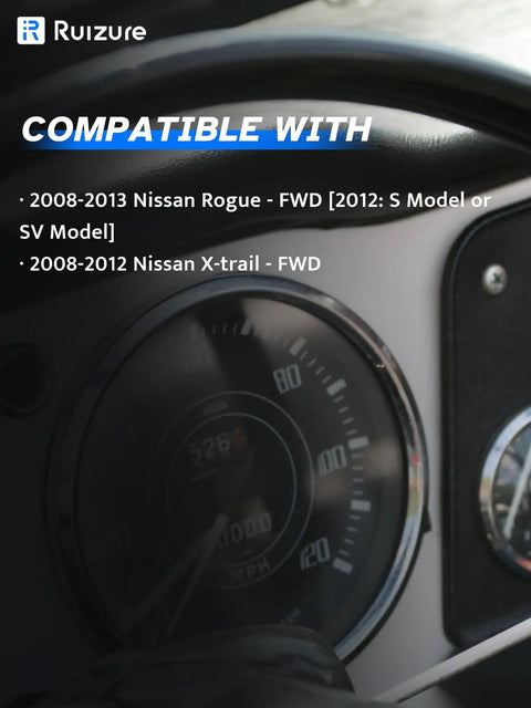 Compatible dashboard display for Premium Rear Abs Wheel Speed Sensor Pair For Awd Nissan Rogue And X Trail 2008-2013 Models