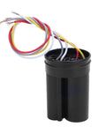 450V AC CBB60 5 UF Plus 3 UF Double Start Capacitor for Washing Machine Motors Top Notch Run Capacitor for Semi Automatic and Automatic Washers Reliable Motor Start Boost Durable Electrical Component, black wired cylinder