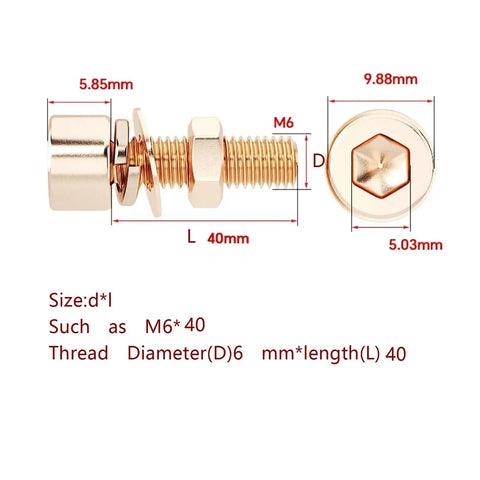 Stainless Steel Hex Socket Head Cap Screws And Nuts Kit With Flat And Spring Washers M3 To M8, SS304 Hardware Set For Indoor Outdoor Use, Built To Last Threads, Easy Tightening And Quick Adjustments M6x40