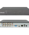 Front and back view of 16 Channel Hybrid 5MP Security DVR For Home And Business With Human And Vehicle Detection, no HDD included