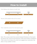 Installation guide for Brushed Satin Nickel Cabinet Hardware Set With 36 Handles 26 Pulls And 10 Knobs Three And Three Quarter Inch
