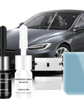 Hassle Free Windshield Chip Repair Kit Using Sun Activated Resin For Fast Auto Glass Crack Fixes Skip The Mechanic Save Some Green Quick Five Minute Diy Car Windshield Fix Two Bottle Kit with two resin bottles and repair tools.