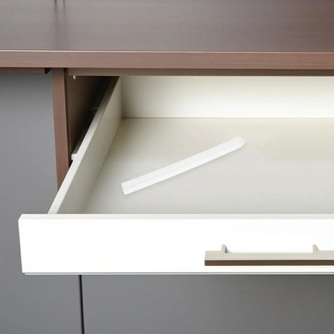 Two Pack Heavy Duty Drawer Slides With Accessories For Cabinets And Dressers, Smooth Soft Close, Durable Metal Drawer Guides, Easy Install, Ideal For Kitchen Cabinets, TV Consoles, Cupboards, And More, Built Tough For Everyday Use, white drawer slide inside cabinet