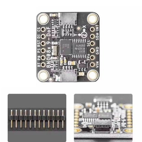 Dope 9 Axis Motion Tracking Module With BNO085 For I2C And UART Interfaces Low Power Mode Ideal For Headsets Gaming Peripherals And IoT Devices Delivers Centimeter Level Motion Sensing For Immersive Experiences black PCB sensor board