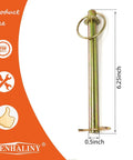 Front view of One Half Inch By Six And A Quarter Inch Swivel Hitch Pin For Home Farm Business Automotive And Industry Use With Rust Resistant Finish.