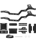 Universal Carbon Fiber LCG Chassis Kit for 1/24 Axial SCX24 Upgrade Your Rig With Adjustable Wheelbase Magnetic Body Mount