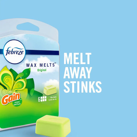 Wax Melts Air Freshener With Gain Original Scent Pack Of 8 That Fights Odors And Releases Fresh Long Lasting Scent in Any Room