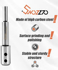2 Piece Forstner Bit Extension Set Locks On Tight To Standard Drill Bits Adds 3.28 And 5.64 Inch Depth with high carbon steel construction.